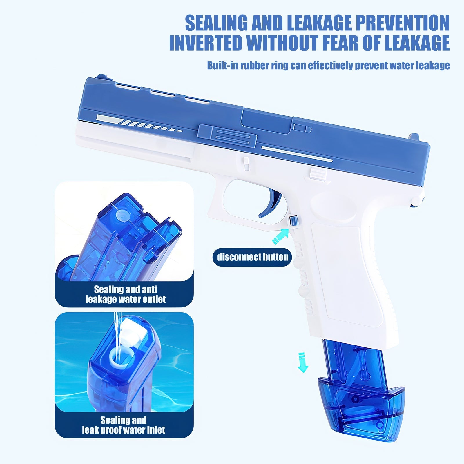 💦🌞Glock Electric Water Gun 🔋 | Rechargeable Automatic Water Blaster for Kids & Adults in UAE