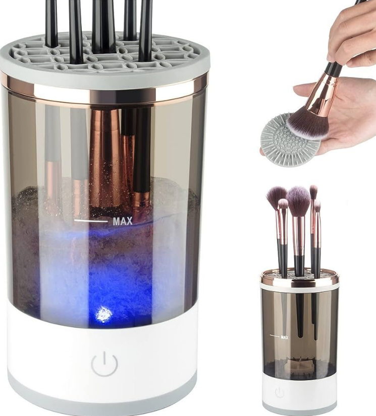 ✨ Automatic Multi Brush Cleaner – Sonic Vibration Makeup Brush Washer 🧼💄 |