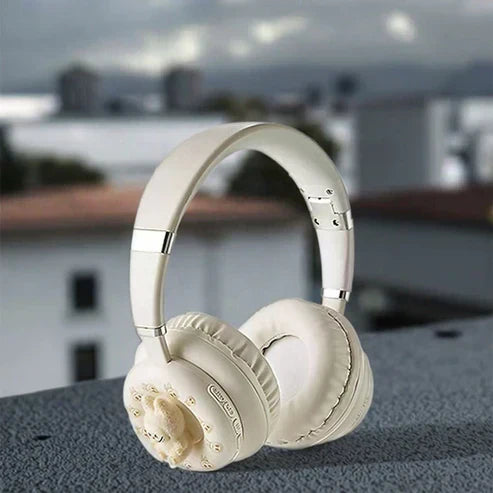 Labubu Wireless Headphones 🎧 – Bluetooth 5.3 | TF Card Support | Cute & Comfortable Over-Ear Design 💖